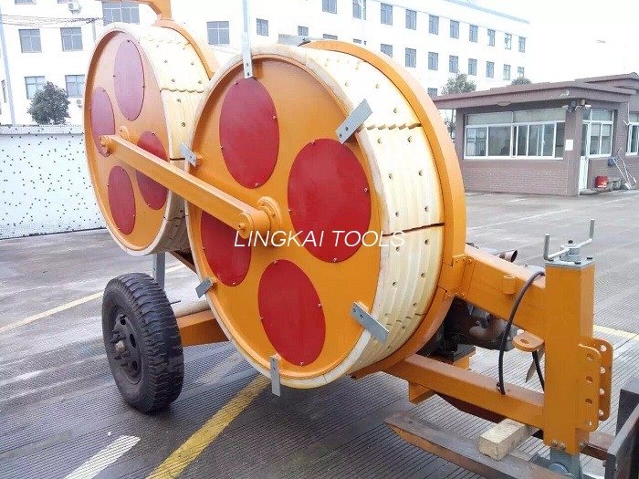 تجهیزات سیم کشی خط برق هیدرولیک Wire Ropes با چرخ نایلون MC