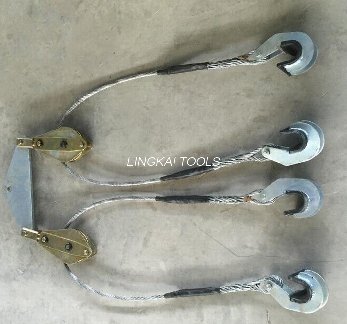 ابزارهای سیمی خط انتقال بالابر هادی دوقلو همراه با بار نامی 2x12 KN