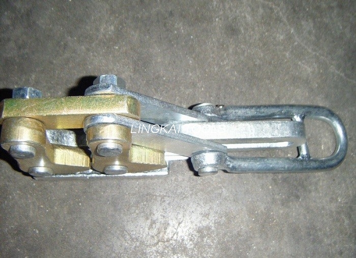 ابزارهای رشته فولادی 25-50 GJ SKDS / دستگیره کابل فولادی زمین بادامک دوگانه 10 KN