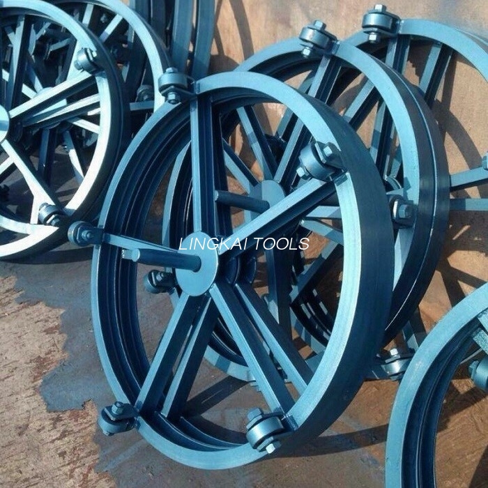 ابزار کابل زیرزمینی با قطر 1000 میلی‌متر پایه چرخشی ورق فولادی میز چرخان درام پرداخت
