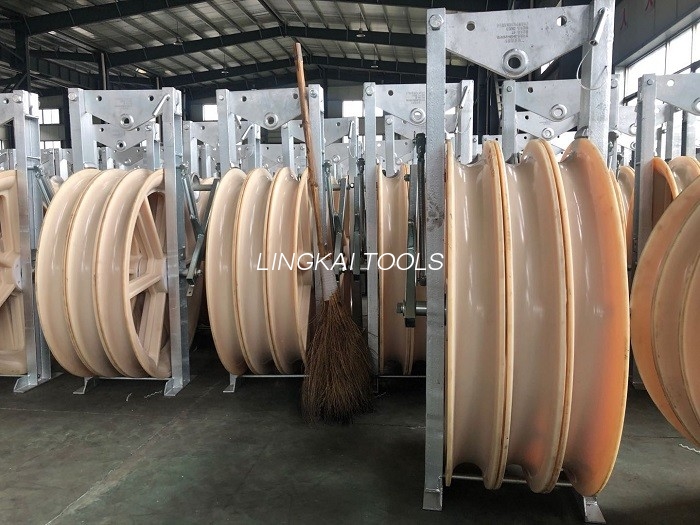 916 میلی متر چرخ های با قطر بزرگ Sheaves Bundled Wire Conductor